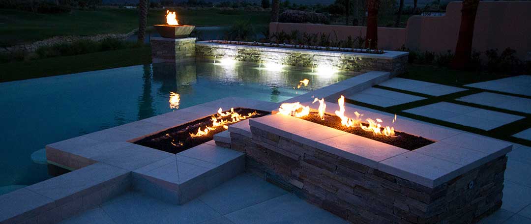 Is it possible to have a floating firepit in a pool?